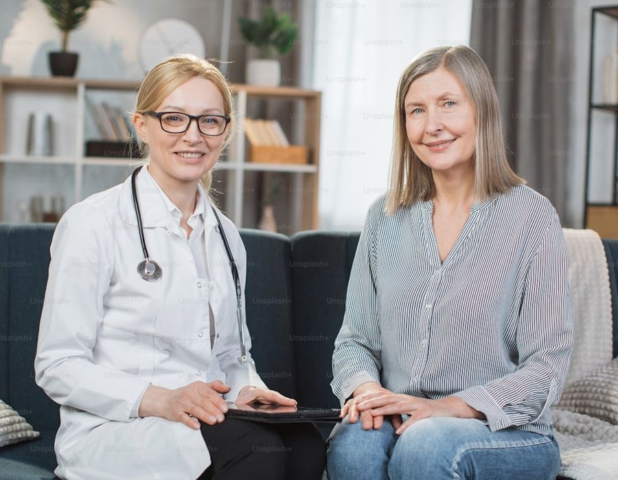 Doctor consulting with a patient